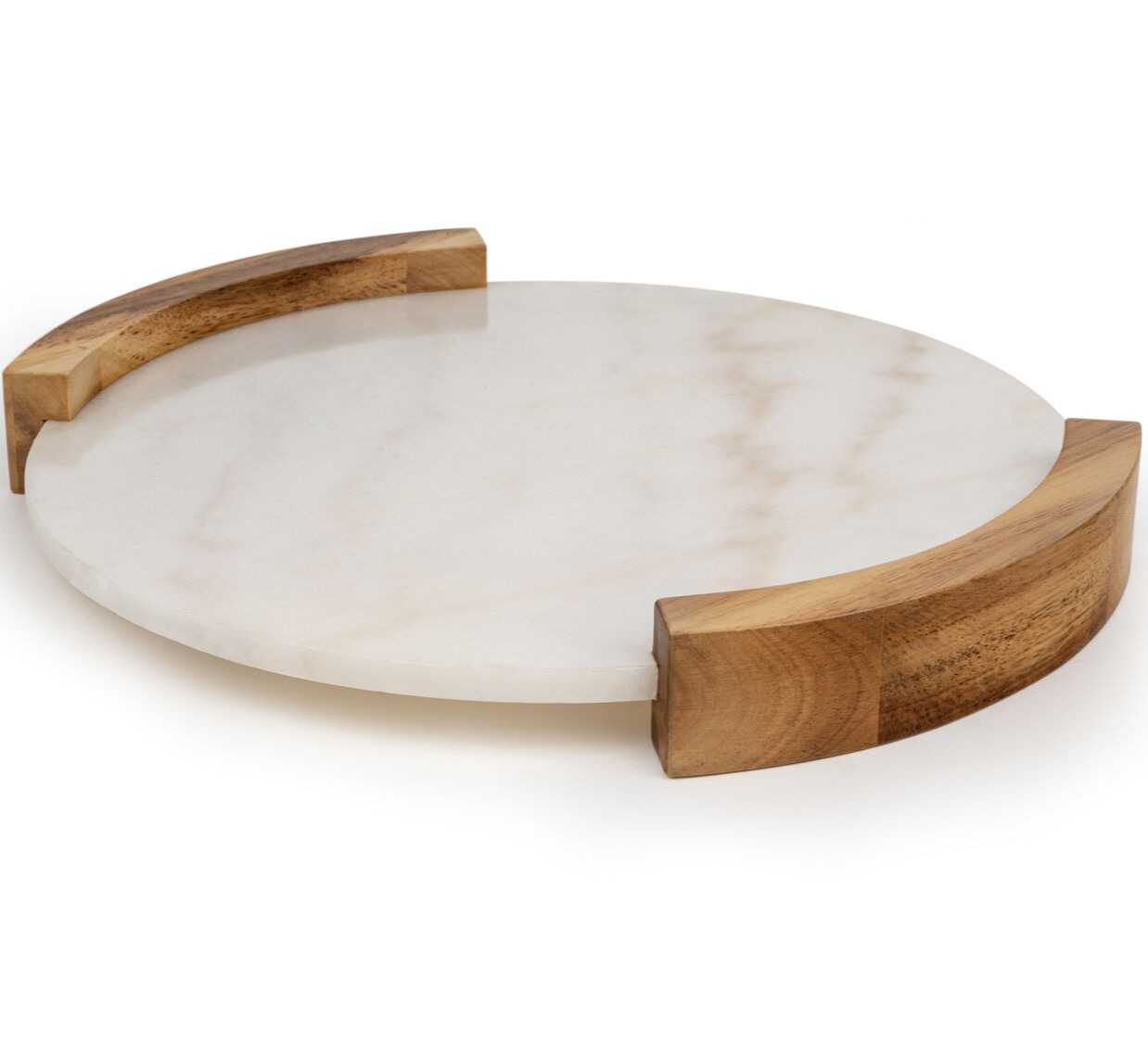 Servierbrett\n Marmor & Holz