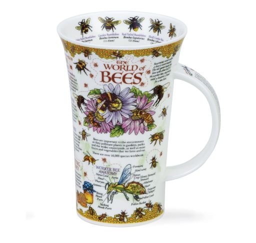 Dunoon Glencoe World of Bees Fine Bone China Porzellan Becher 5 dl mit Bienenmotiv von Caroline Dadd