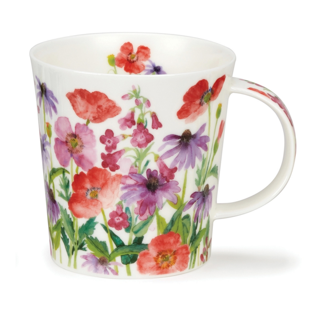 Dunoon Lomond Flower Garden Red Becher aus Fine Bone China 3.2 dl