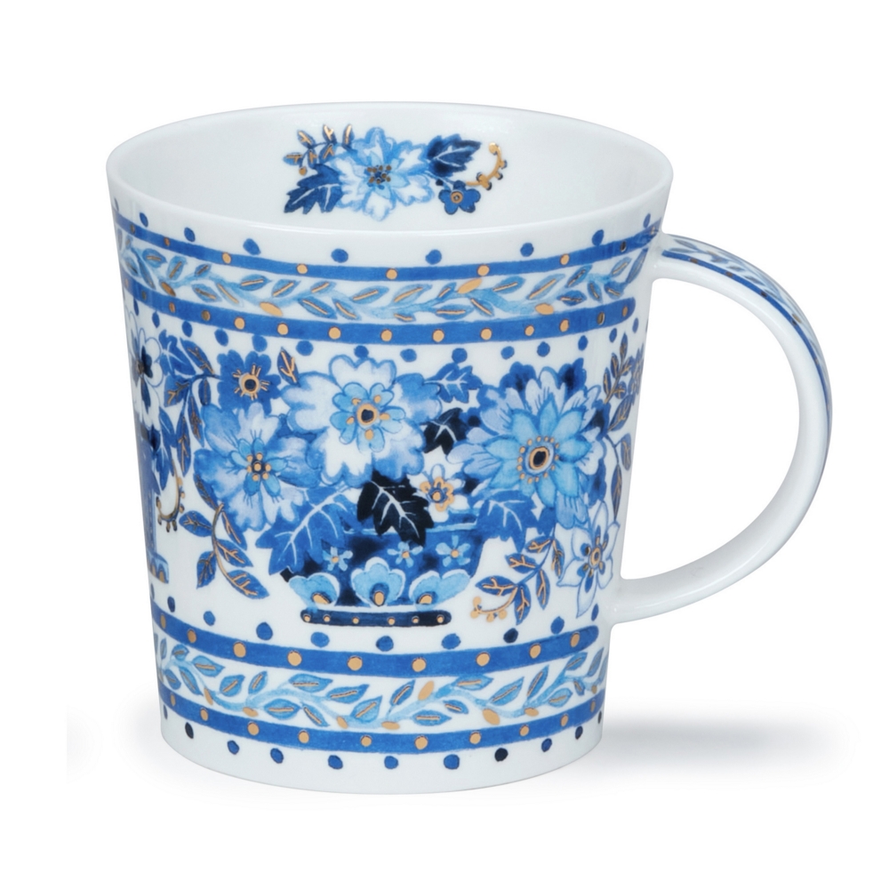 Dunoon Lomond Delft Blue Urn Becher aus Fine Bone China 3.2 dl