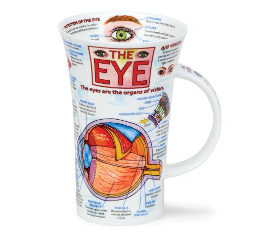 Dunoon Glencoe The Eye Fine Bone China Porzellan Becher 5 dl mit Augenmotiv von Caroline Dadd