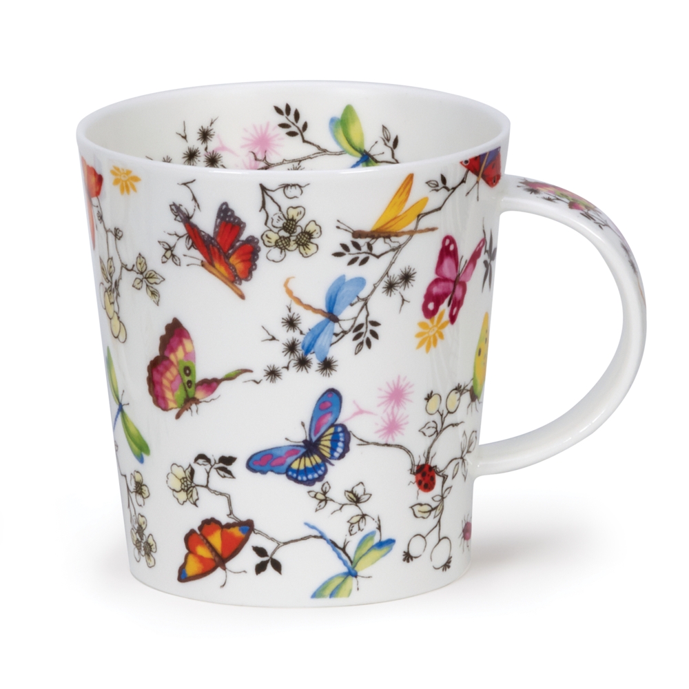 Dunoon Lomond Paradise Butterfly Becher aus Fine Bone China 3.2 dl
