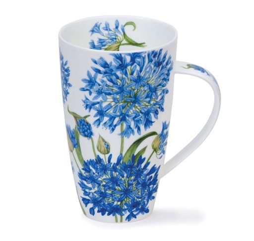 Dunoon Henley Agapanthus Fine Bone China Porzellan Becher 6 dl mit Schmucklilienmotiv von Michèle Aubourg