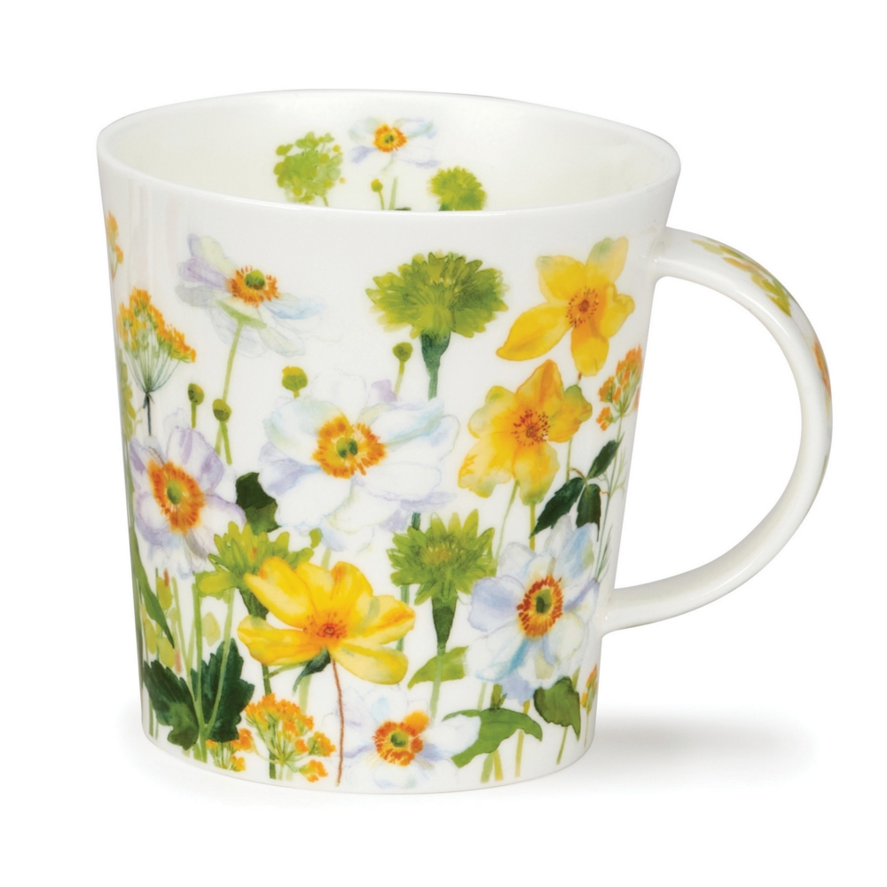 Dunoon Lomond Flower Garden White Becher aus Fine Bone China 3.2 dl