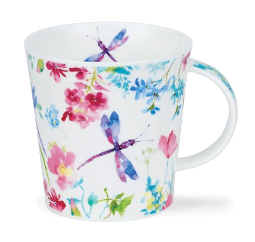 Dunoon Cairngorm Zerzura Dragonfly Becher 4.8 dl mit Libellen- und Blumenmotiv von Harrison Ripley