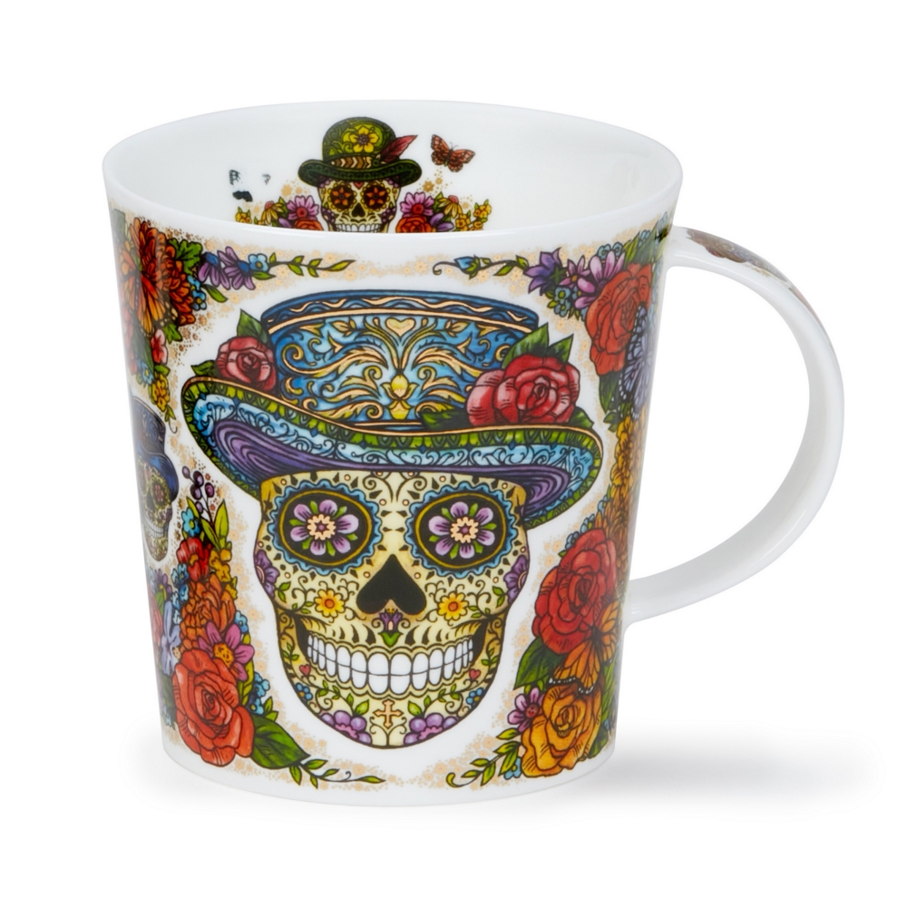 Dunoon Lomond Dia De Muertos Hat Becher aus Fine Bone China 3.2 dl