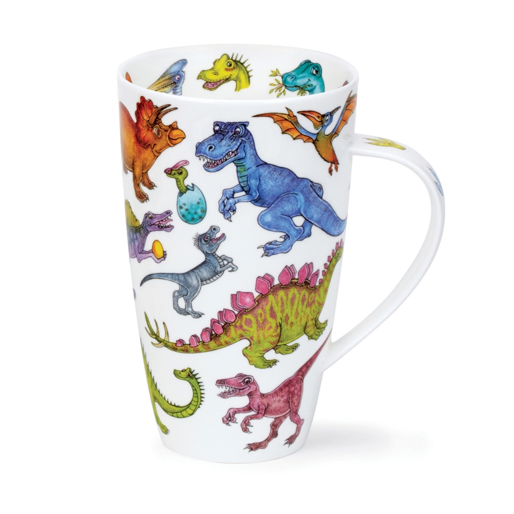 Dunoon Henley Dinotastic Fine Bone China Porzellan Becher 6 dl mit Dinosauriermotiv