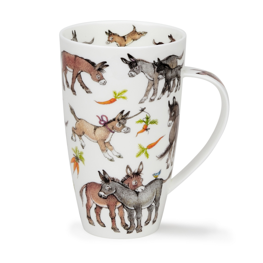 Dunoon Henley EEE-ORR Becher 6 dl aus Fine Bone China Porzellan mit Eselmotiv