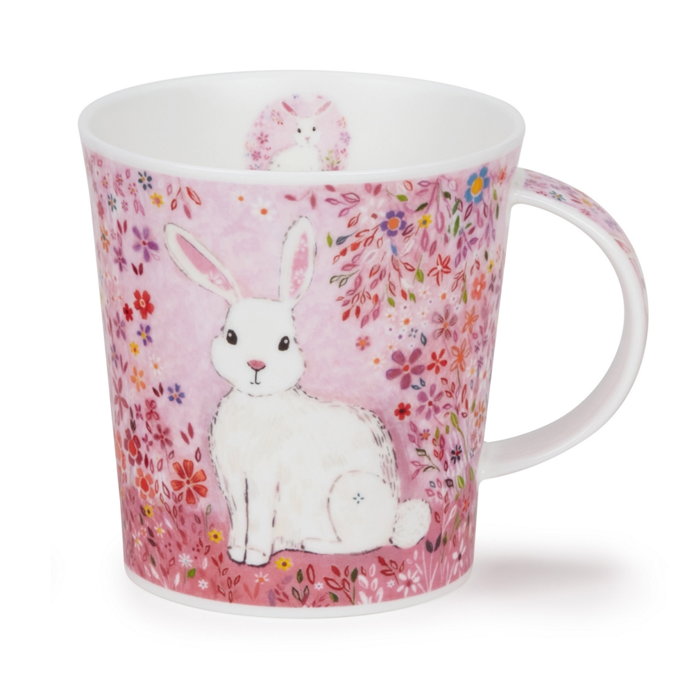 Dunoon Lomond Pretty in Pink Rabbit Becher aus Fine Bone China 3.2 dl